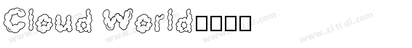 Cloud World字体转换